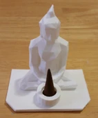 Byr Düşük Poli Buda Tütsü Tutucu (Sadece Plastik Aparattır!!!) 3D thumbnail 4