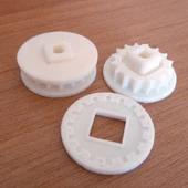 Byr 2 parçalı polargraf dişlisi (Sadece Plastik Aparattır!!!) 3D thumbnail 1