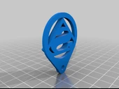 Byr Süpermen Anahtarlık Kolye (Plastik Aparattır!!!) 3D thumbnail 2