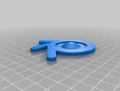 Byr Blender logolu anahtarlık (Sadece Plastik Aparattır!!!) 3D - 1