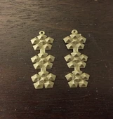 Byr Pırlanta Çiçek Küpe (Plastik Aparattır!!!) 3D - 1