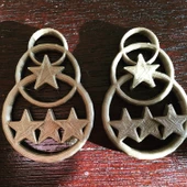 Byr Yıldız Yüzük Küpe (Plastik Aparattır!!!) 3D - 2