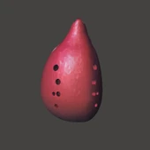 Byr İki Sesli Çift Ocarina (Sadece Plastik Aparattır!!!) 3D thumbnail 4