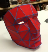 Byr jpark'tan Düşük Poli Kulaksız Maske (Sadece Plastik Aparattır!!!) 3D - 1