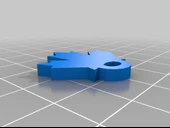 Byr Akçaağaç Yaprağı Anahtarlık (Plastik Aparattır!!!) 3D thumbnail 3