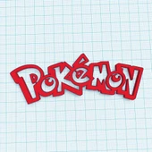 Byr pokemon logosu (Sadece Plastik Aparattır!!!) 3D thumbnail 2