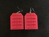 Byr Kare Yüzük Küpe (Sadece Plastik Aparattır!!!) 3D thumbnail 1