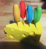 Byr Peynir bıçak bloğu (Plastik Aparattır!!!) 3D - 2