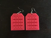 Byr Kare Yüzük Küpe (Sadece Plastik Aparattır!!!) 3D thumbnail 2