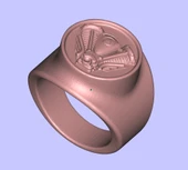 Byr Harley logolu yüzük (Sadece Plastik Aparattır!!!) 3D thumbnail 2