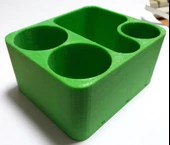 Byr Banyo için diş macunu ve oral-b diş fırçası standı. 100x85x50 (Sadece Plastik Aparattır!!!) 3D - 2