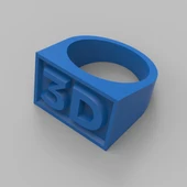 Byr 3D Yüzük (Plastik Aparattır!!!) 3D thumbnail 2