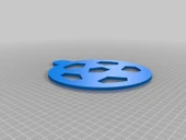 Byr Kahve Şablon Futbolu (Futbol) (Plastik Aparattır!!!) 3D - 1