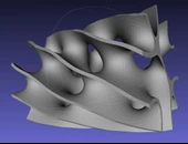 Byr Bükülmüş Minimal Yüzey (Plastik Aparattır!!!) 3D thumbnail 1