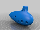 Byr Triforce Sembollü Ocarina (Plastik Aparattır!!!) 3D thumbnail 4