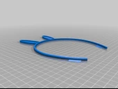 Byr Tavşan Kulaklı Saç Bandı (Sadece Plastik Aparattır!!!) 3D - 4