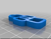 Byr Yuvarlak Kare Küpe (Plastik Aparattır!!!) 3D - 3