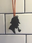 Byr Dedektif Siluet Kolye Kolye (Plastik Aparattır!!!) 3D thumbnail 3