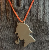 Byr Dedektif Siluet Kolye Kolye (Plastik Aparattır!!!) 3D thumbnail 1