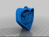 Byr kalp şeklinde kolye çekiciliği (Sadece Plastik Aparattır!!!) 3D thumbnail 3