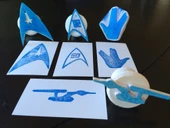 Byr Star Trek 50. Yıldönümü Mürekkep Damgası (Plastik Aparattır!!!) 3D thumbnail 1
