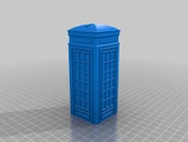 Byr Londra Telefon Kabin Bankası/Koför - 3cm Delik (Sadece Plastik Aparattır!!!) 3D - 1