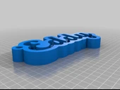 Byr Eddy Keychain Nametag Anahtar Yüzük (Sadece Plastik Aparattır!!!) 3D thumbnail 2