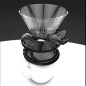 Byr Millennium Falcon Kahve damlası üzerine dök (Sadece Plastik Aparattır!!!) 3D - 1