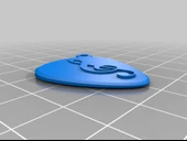 Byr Zincire asmak için Nota Anahtarı ve Yüzük ile seçim yapın (Plastik Aparattır!!!) 3D thumbnail 3