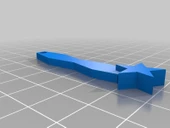 Byr İnce Yıldız Küpe (Plastik Aparattır!!!) 3D - 1