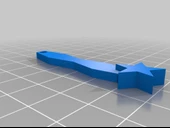 Byr İnce Yıldız Küpe (Plastik Aparattır!!!) 3D - 2