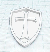 Byr Tapınakçı Kalkanı (Sadece Plastik Aparattır!!!) 3D thumbnail 3