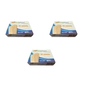 Niceplast Dil Çubuğu Ahşap Maket Çubukları 2 x 14 Cm. - 50 Adetlik 5 Paket - 1