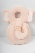 Ekstra Yumuşak Fil Desenli Baş & Boyun Koruyucu Yastık Pembe – 6 Ay+ - 2