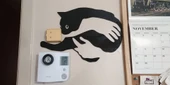 Byr Kollarında bir kedi  2d Tablo T5166496 3D - 3