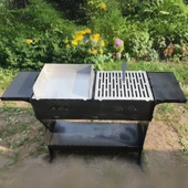 Ayaklı Barbekü Büyük Portatif Mangal ve Izgaraları thumbnail 2