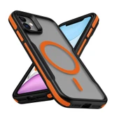 iPhone 12 Kılıf M-safe Şarj Özellikli Renkli Kenar Airbag Şeritli Lamer Kılıf thumbnail 2