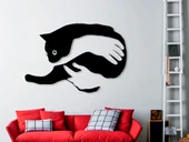 Byr Kollarında bir kedi  2d Tablo T5166496 3D - 1
