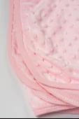 Astarlı Nohut Dokulu Bebek Battaniyesi Pembe (85 X 85) - 1