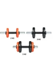 Ecgspor 11 kg Grip Plate Dumbbell Set-(10kg plates +2bar) - 3