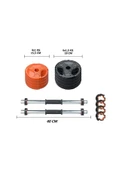 Ecgspor 11 kg Grip Plate Dumbbell Set-(10kg plates +2bar) - 2
