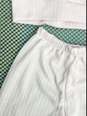 Kız Bebek Basic Eşofman Takımı Bisiklet Yaka Ribanalı Paça Uzun Kol Toz Pembe thumbnail 4