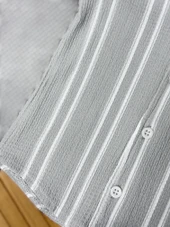 Lesson Şanel Yakalı Çizgili Erkek Yazlık 2'li Takım Gri thumbnail 4