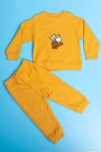 Pamuklu Hardal Renk Ayıcık Desenli Erkek Bebek Takımı thumbnail 7