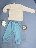Ayıcık Desenli Erkek Bebek Eşofman Takımı Mint Yeşil thumbnail 3