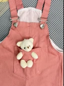 Ayıcıklı Askılı Salopet Uzun Paça Kız Yavru Ağzı thumbnail 3