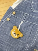 Erkek Bebek Badili Kırçıllı Salopet Takım Mavi thumbnail 5