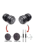 Ecgspor 30 kg (2x15 kg) Dambıl Seti ve Ağırlık Seti Vücut Geliştirme Aleti - 1