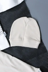 Çizgili Yelekli 5'Li Erkek Zıbın Bej & Beyaz thumbnail 5