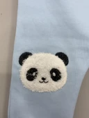 Erkek Çocuk Eşofman Takımı Panda Bisiklet Yaka Ribanalı Paça Uzun Kol Mavi thumbnail 5